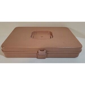 Vtg Wil-hold Wilson Mfg Corp Pink Sewing Thread Bobbin Needle Storage Case Cady